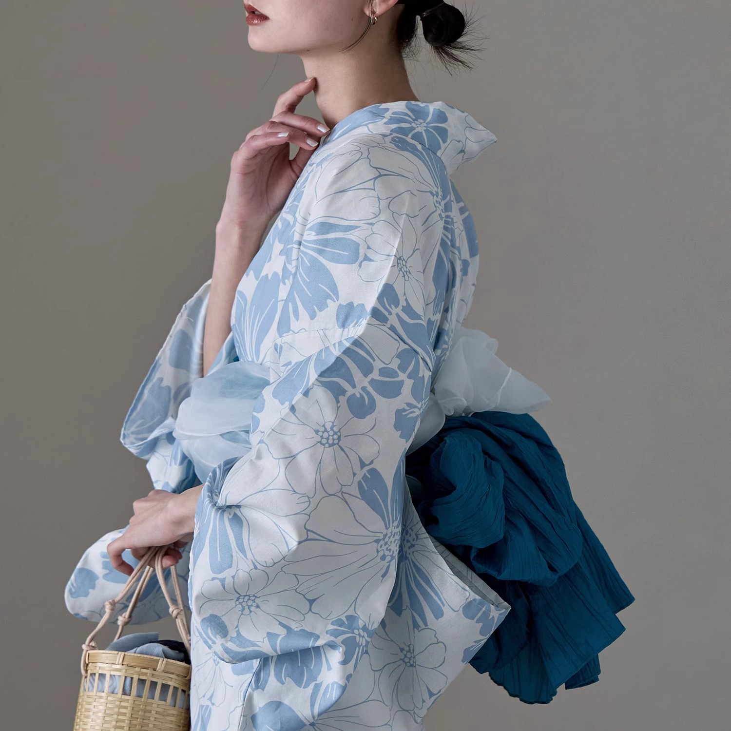 Ethnic Fashion Dress - Traditionele Yukata Kimono van katoenen linnen,