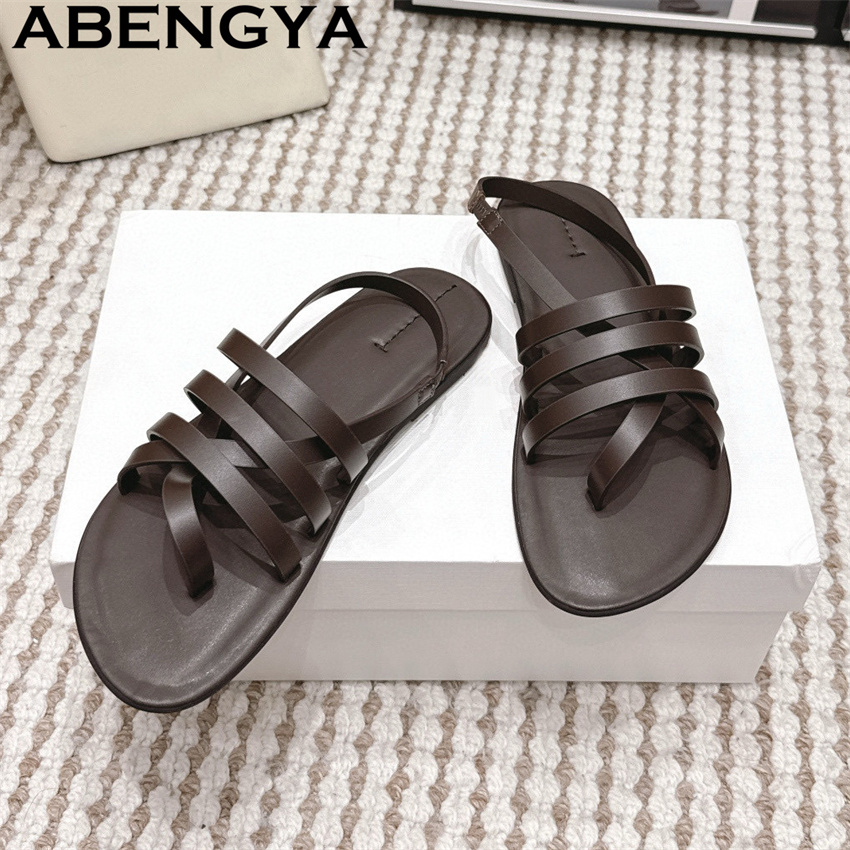 Ethnic Fashion For Women - Etnische stijl smalle bandjes slippers platte