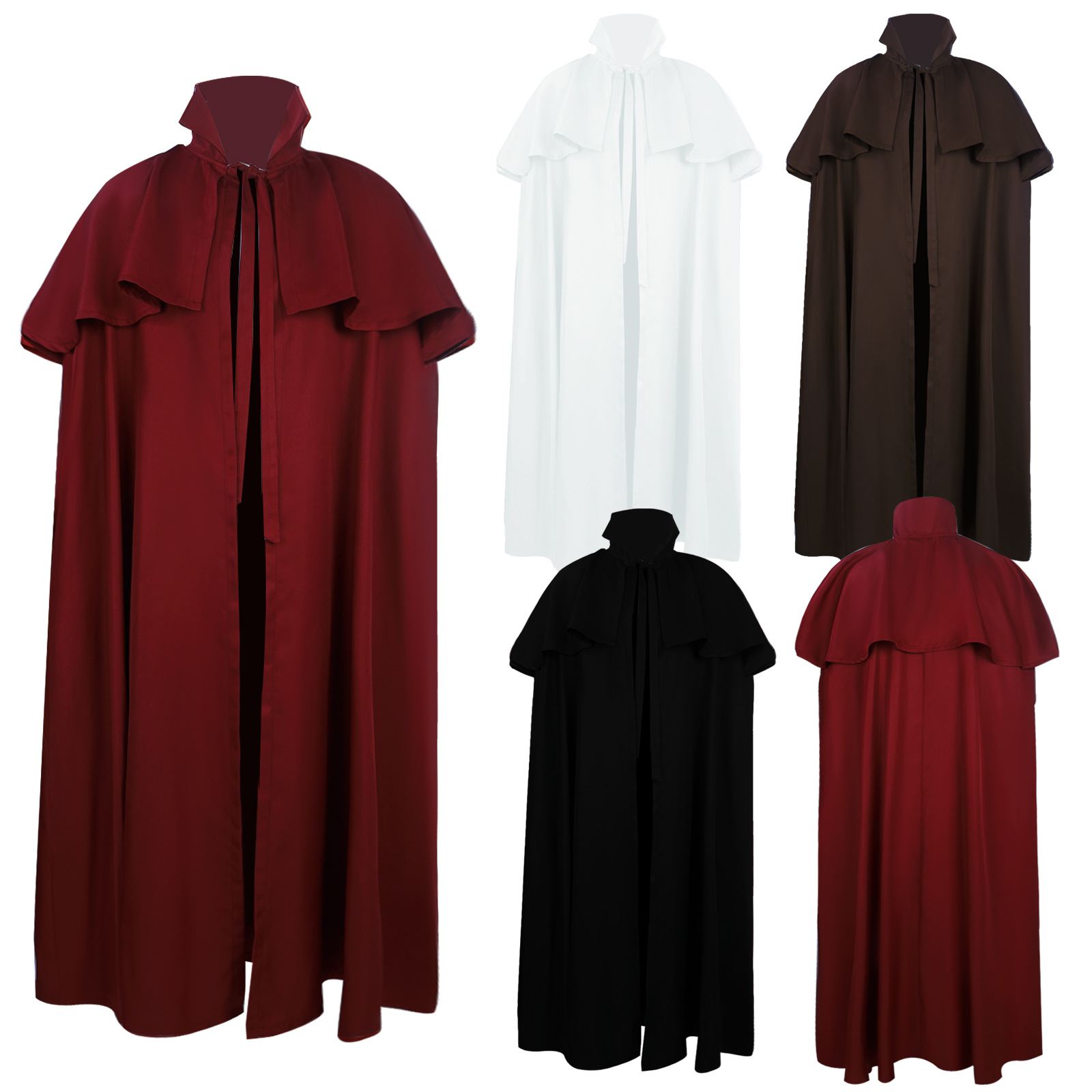 Ethnic Wear - Gotische stijl kapmantel lange trenchcoat Halloween