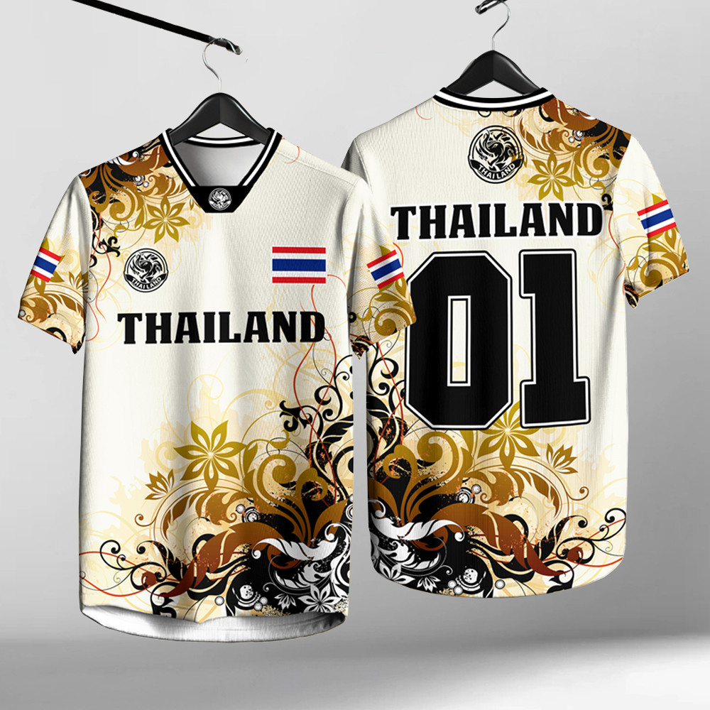Thai Silk Blouse - Mannen en vrouwen Olifant Thailand 3D-geprint