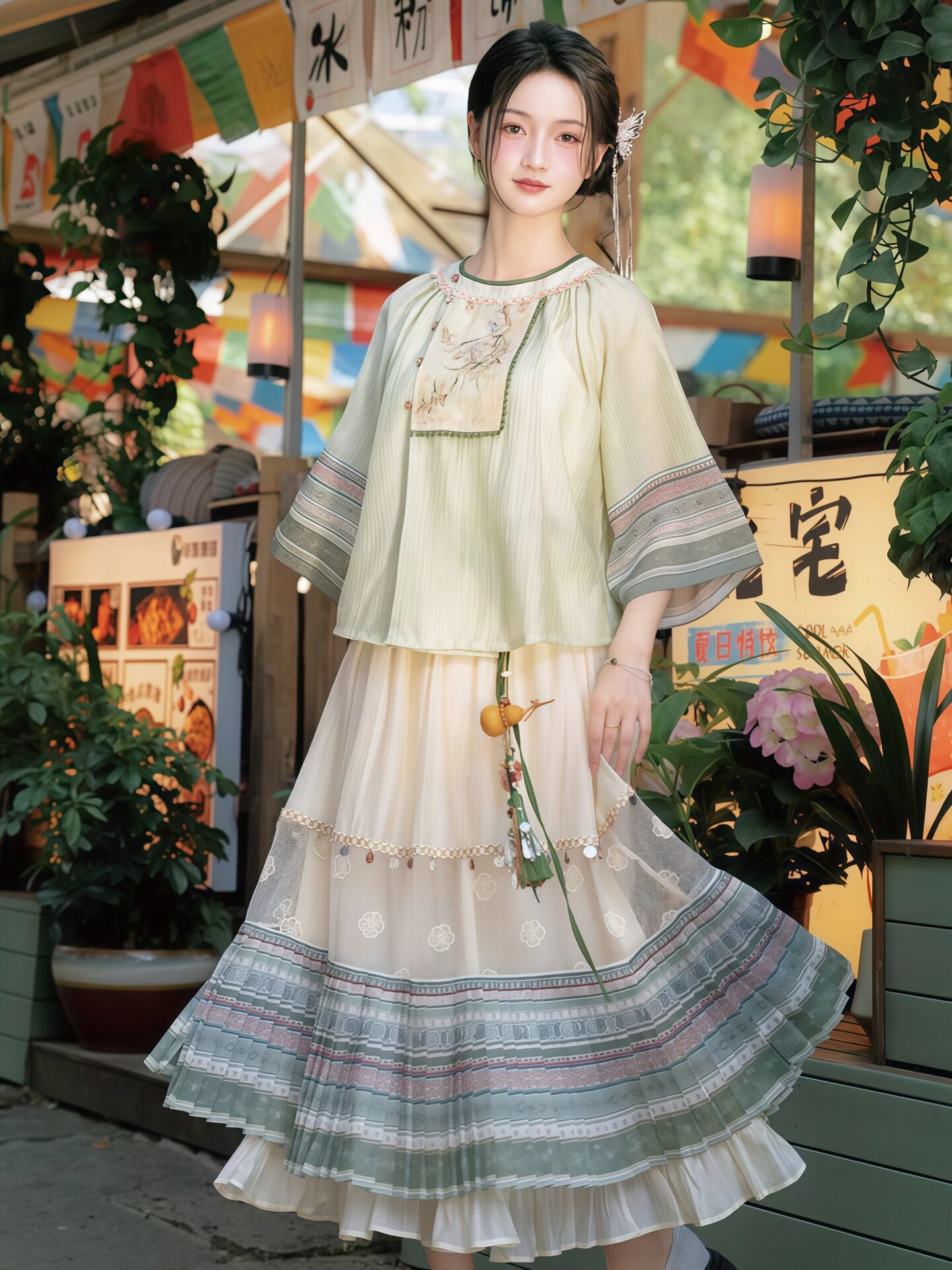 Ethnic Style - Chinese etnische stijl outfit met Han-elementen,