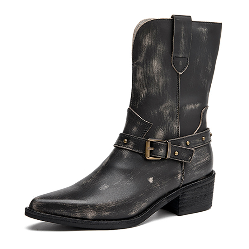 Ethnic Fashion For Women - 4,5 cm koe natuurlijk echt leer