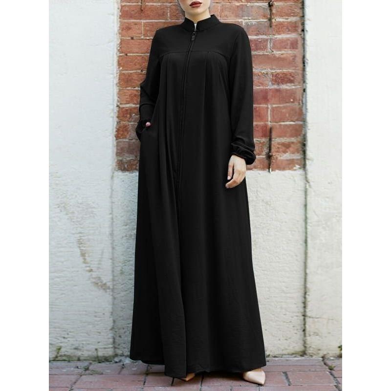 Ethnic Wear In Fashion - Midden-Oosterse stijl jurk damesmode staande kraag