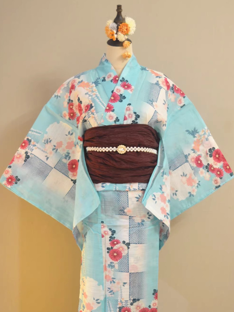 Ethnic Fashion Dress - Traditionele Yukata Kimono Katoen Linnen Materiaal