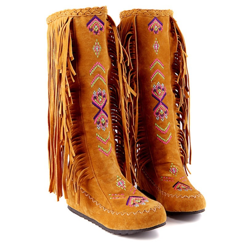 Kwastlaarzen Handgemaakte bord - Ethnic Fashion For Women recensie en prijs