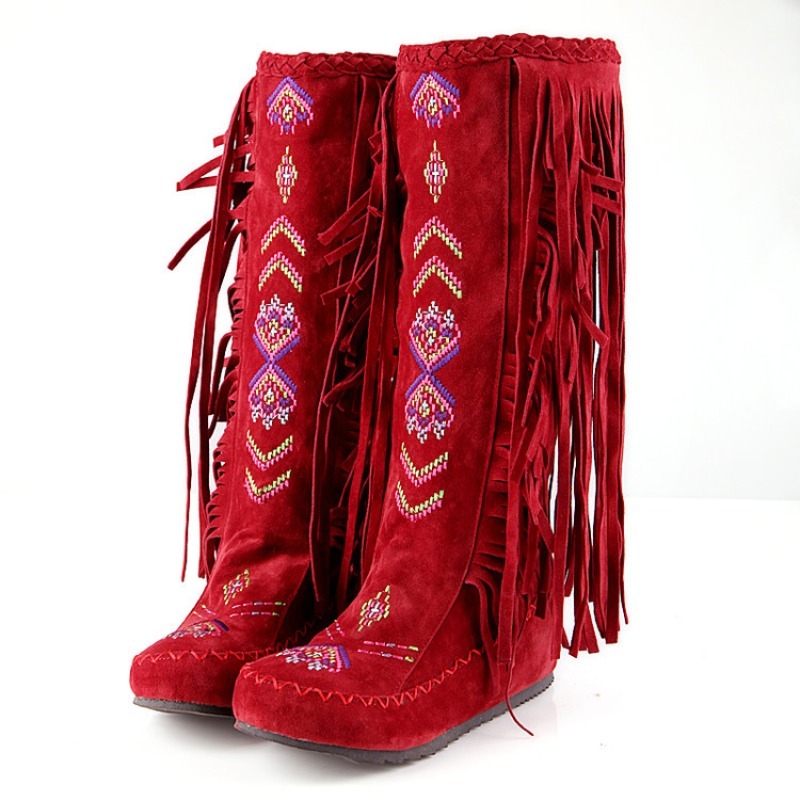 Kwastlaarzen Handgemaakte bord - Ethnic Fashion For Women recensie en prijs