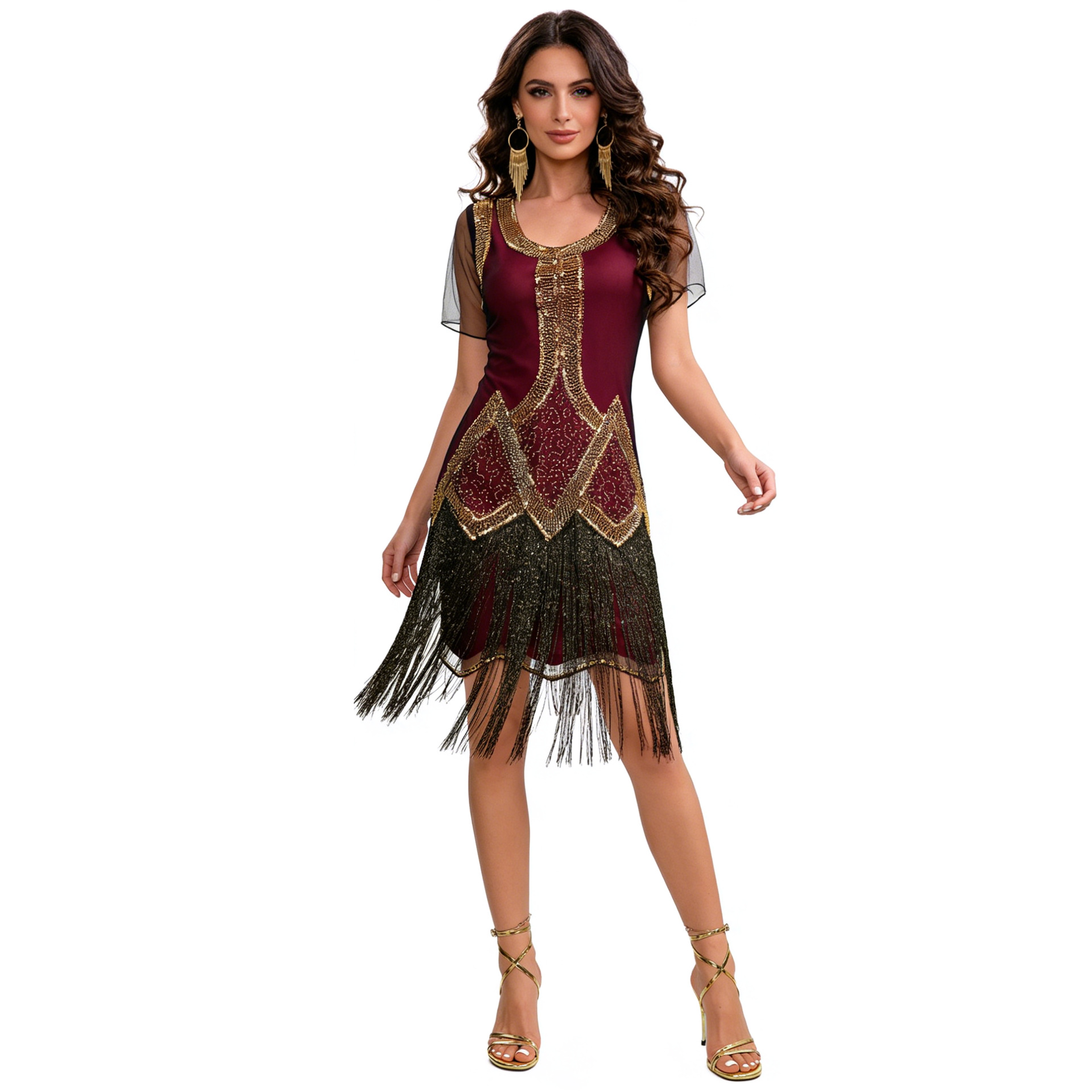 Retro jaren 1920 Paillettenjur - Ethnic Fashion Dress recensie en prijs