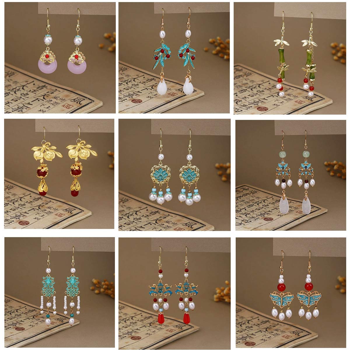 6Pairs Nieuwe Mode Vrouw Oorbe - Ethnic Chic Fashion recensie en prijs