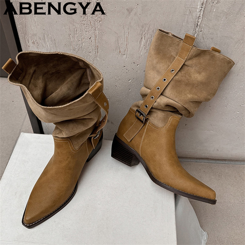 2026 Nieuwe Western Cowboy Kni - Ethnic Fashion For Women recensie en prijs