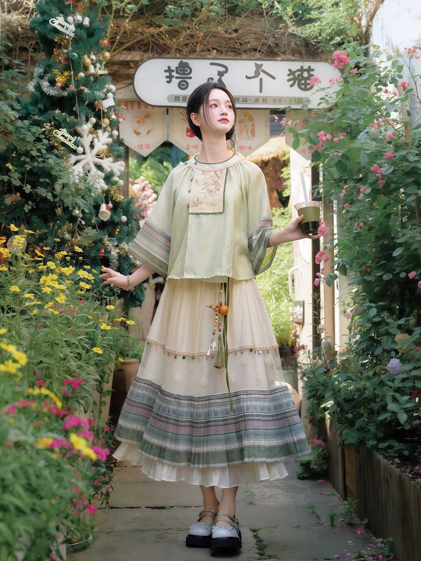 Chinese etnische stijl outfit  - Ethnic Style recensie en prijs