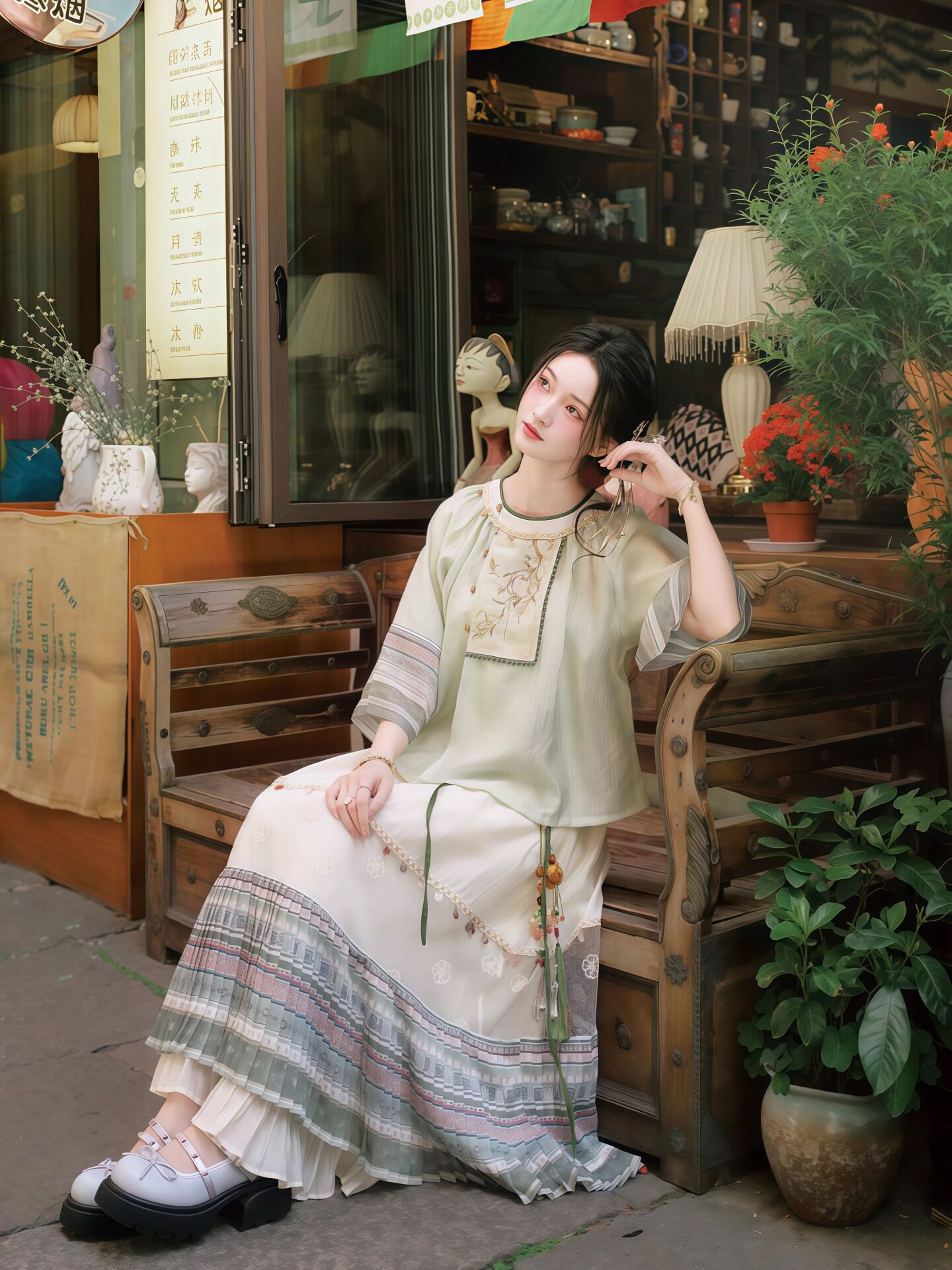 Chinese etnische stijl outfit  - Ethnic Style recensie en prijs