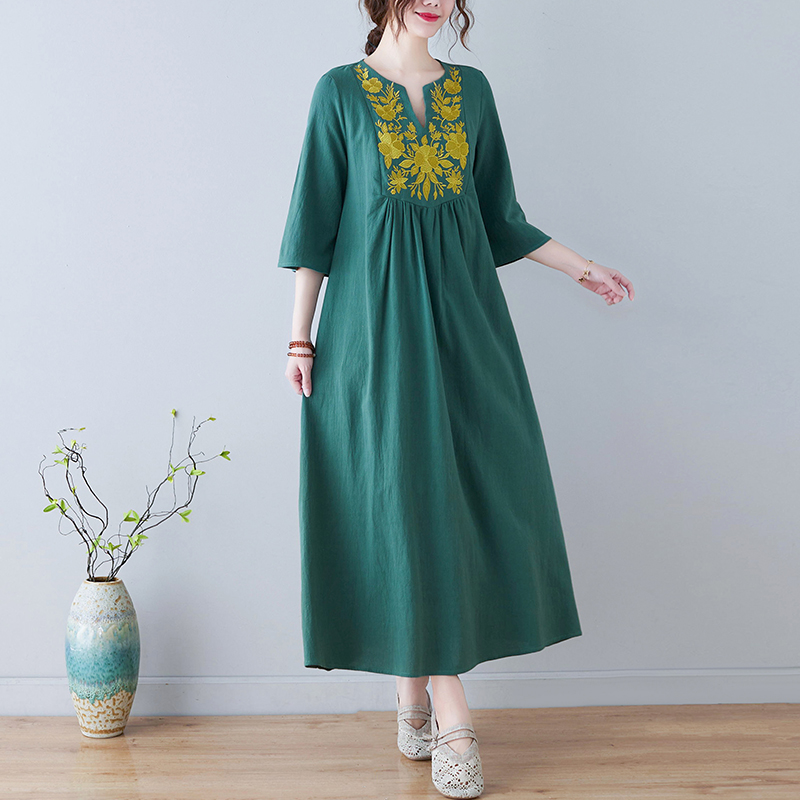Nieuwe etnische stijl losse di - Ethnic Fashion Dress recensie en prijs