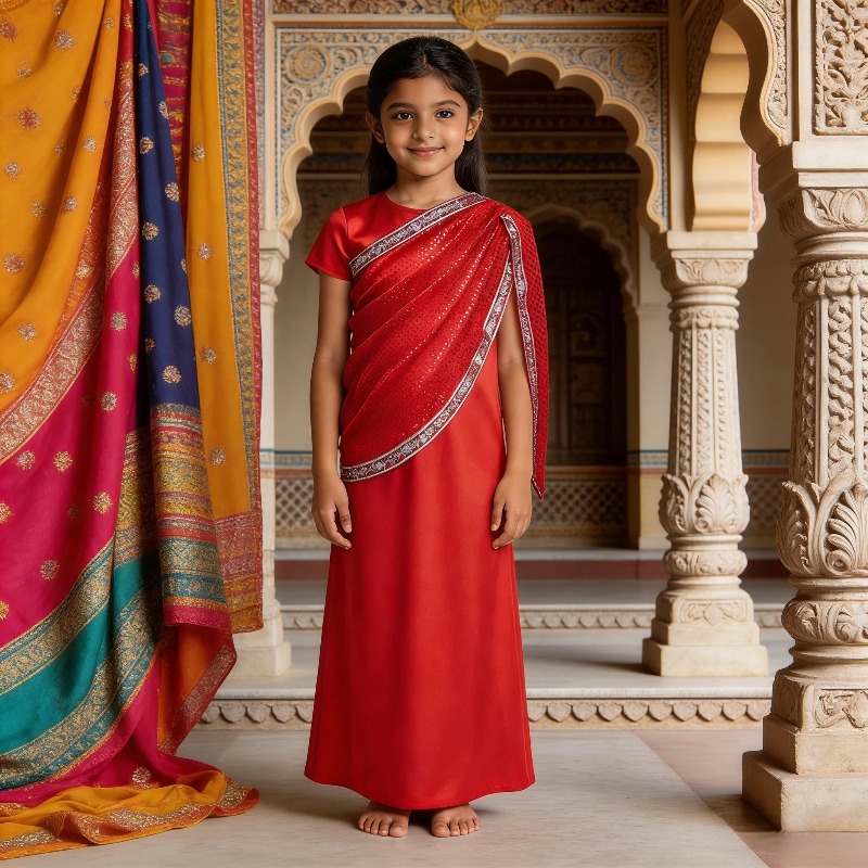 Meisjes Indiase traditionele j - Ethnic Wear recensie en prijs