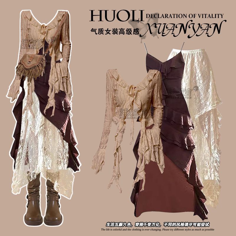Herfst Nieuwe Onregelmatige Sl - Ethnic Fashion Dress recensie en prijs